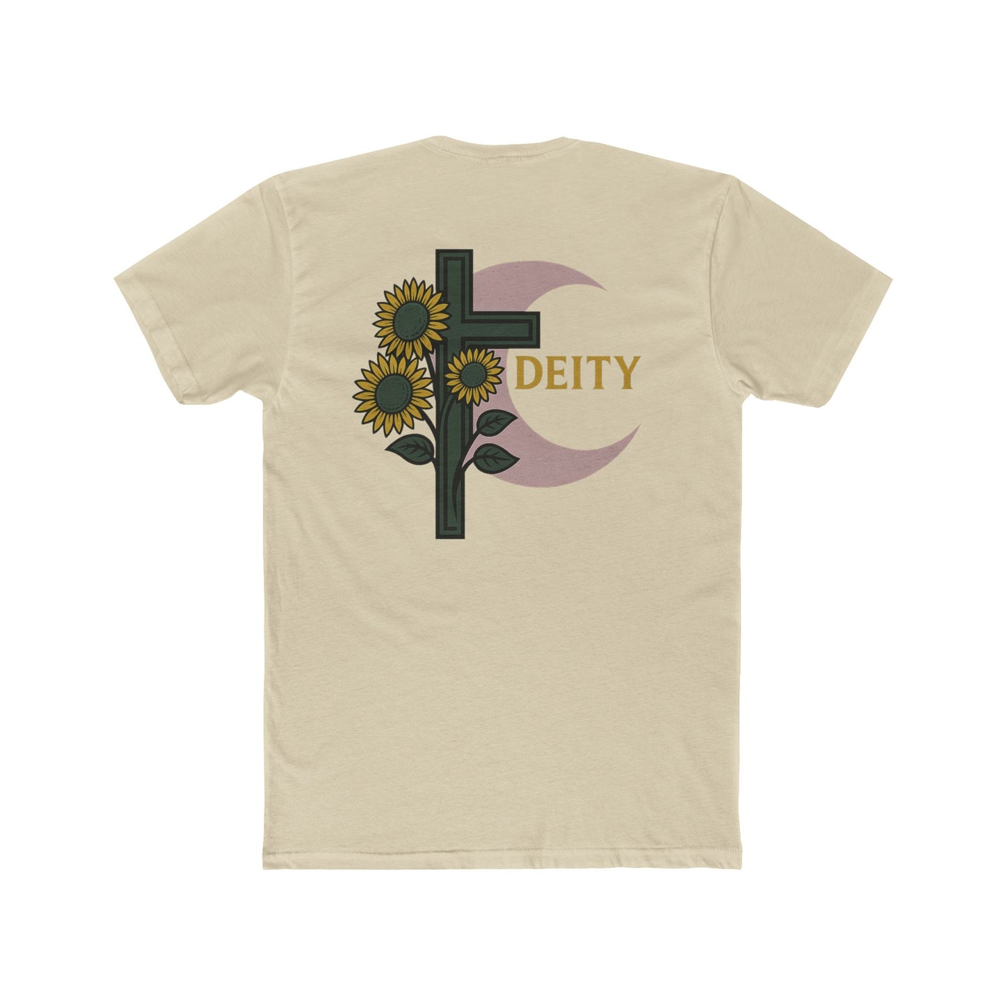 Sunflowers Moon Deity Unisex Cotton Tee