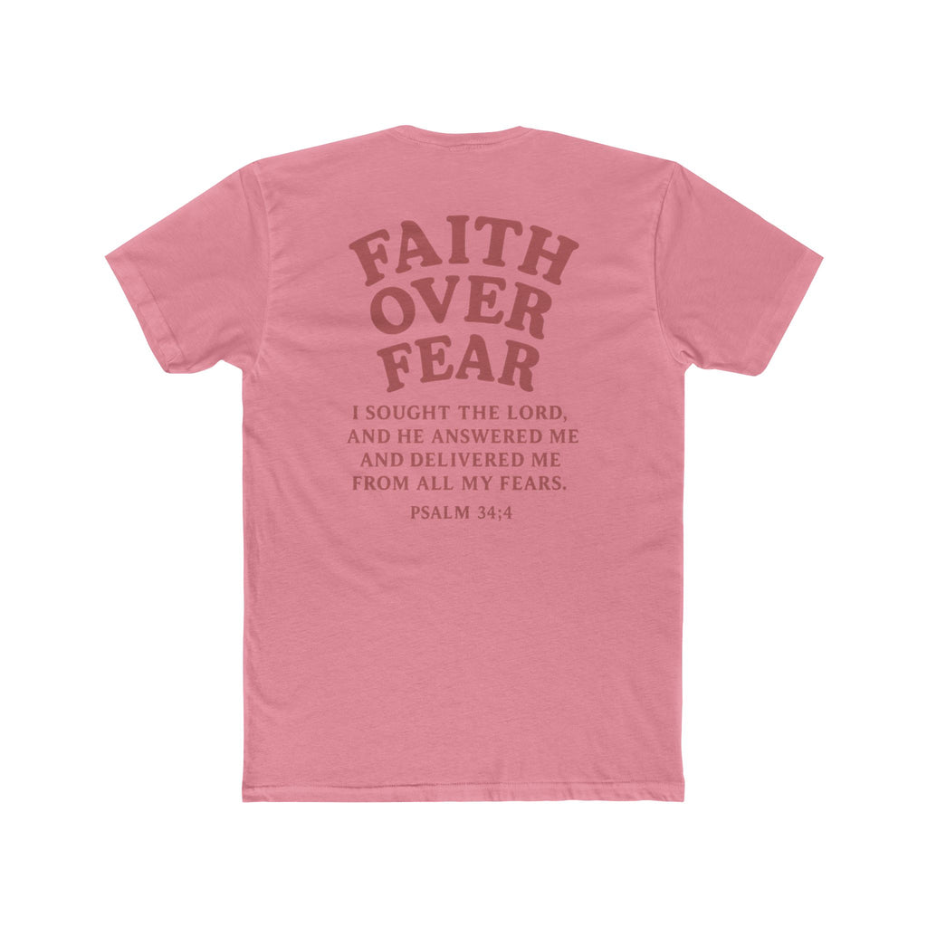 Faith Over Fear Pastel Unisex Cotton Tee