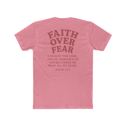 Faith Over Fear Pastel Unisex Cotton Tee