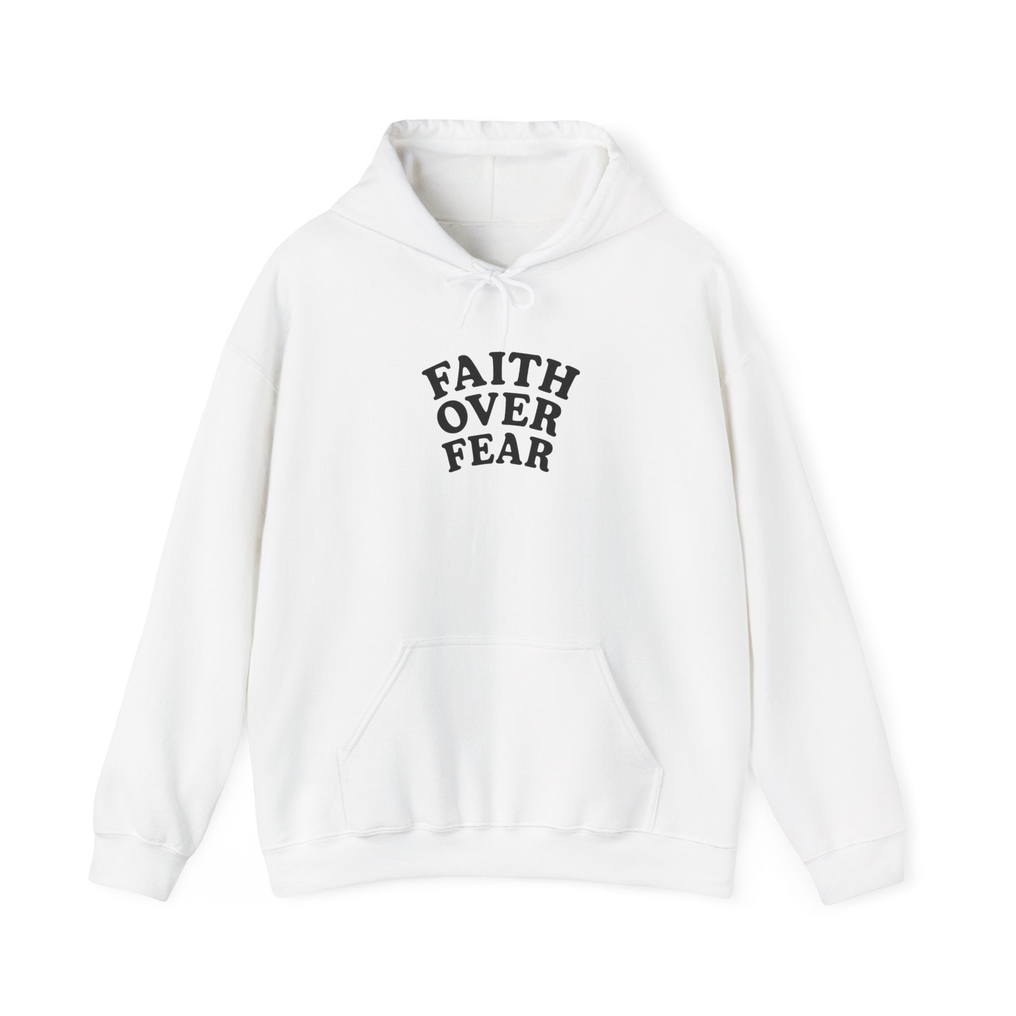 Faith Over Fear Psalm 34:4 Pastel Hoodie
