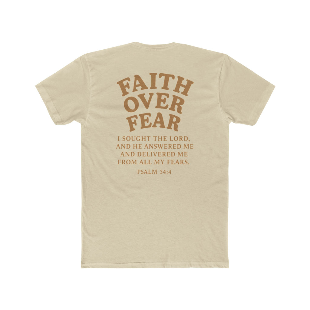 Faith Over Fear Pastel Unisex Cotton Tee