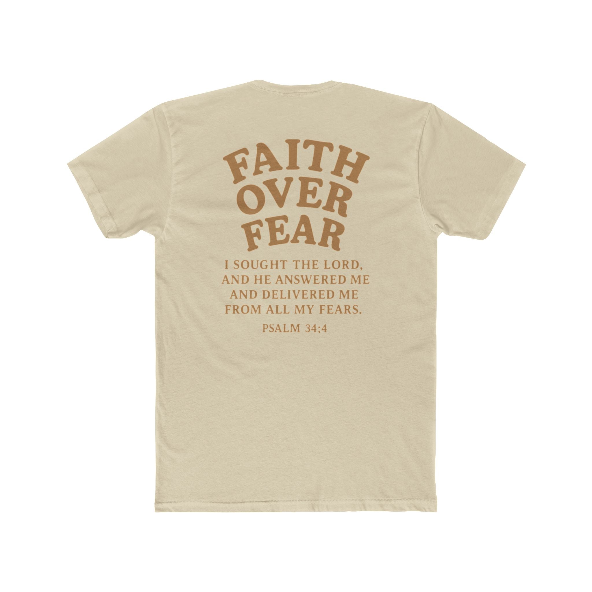 Faith Over Fear Pastel Unisex Cotton Tee