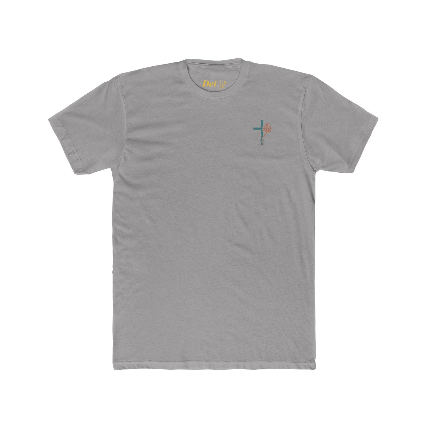 Isaiah 43:2 Ocean Themed Growth Cross Cotton Tee
