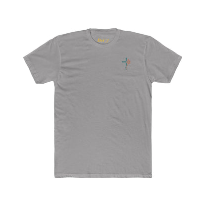 Isaiah 43:2 Ocean Themed Growth Cross Cotton Tee