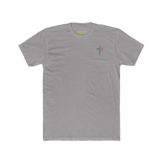 Isaiah 43:2 Ocean Themed Growth Cross Cotton Tee