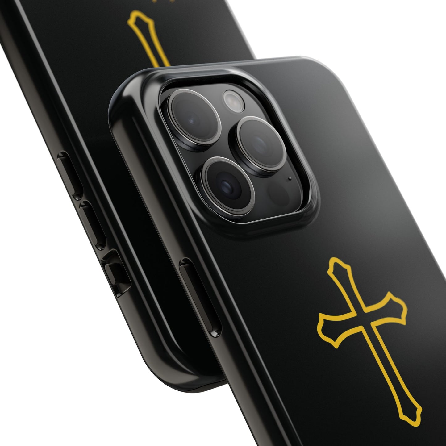 Black Always With Me Cross Phone Case