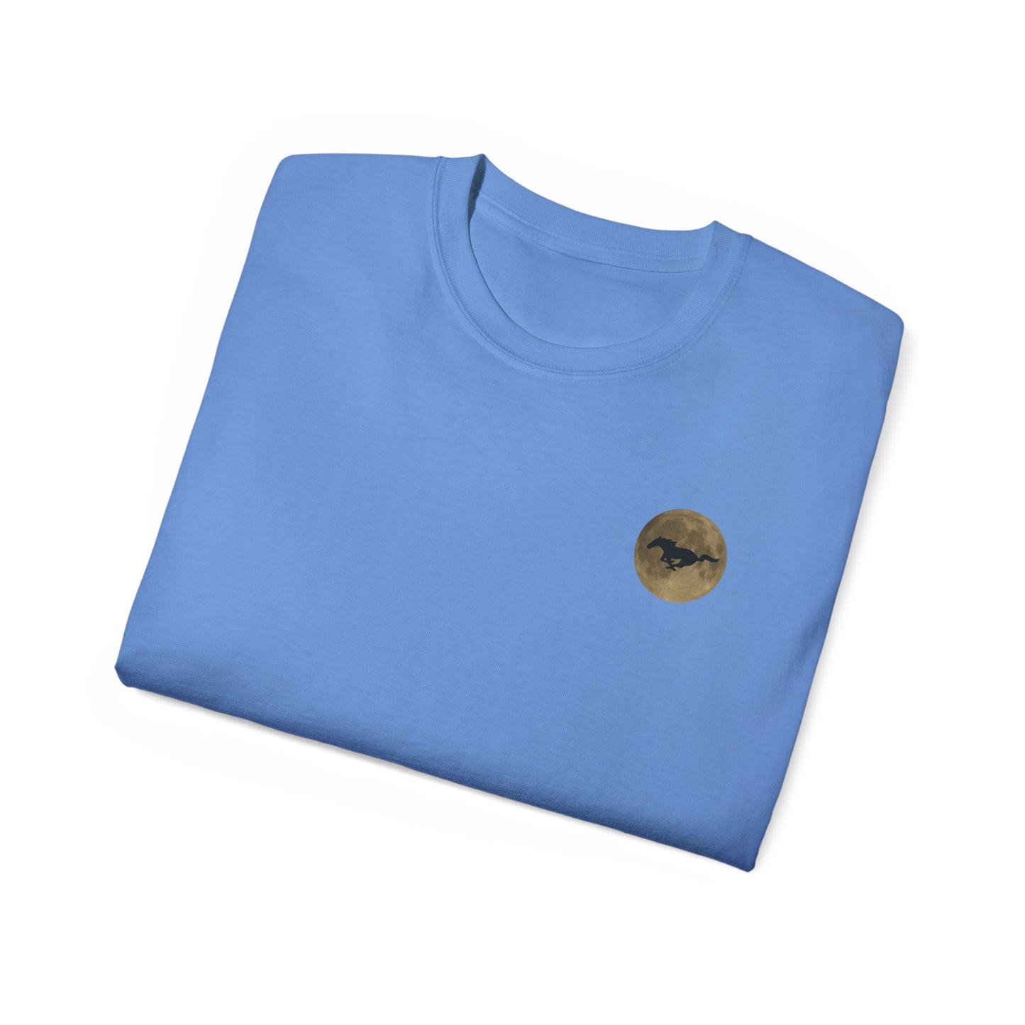 Unisex Cotton Mustang "Run Wild" Moon Car Tee