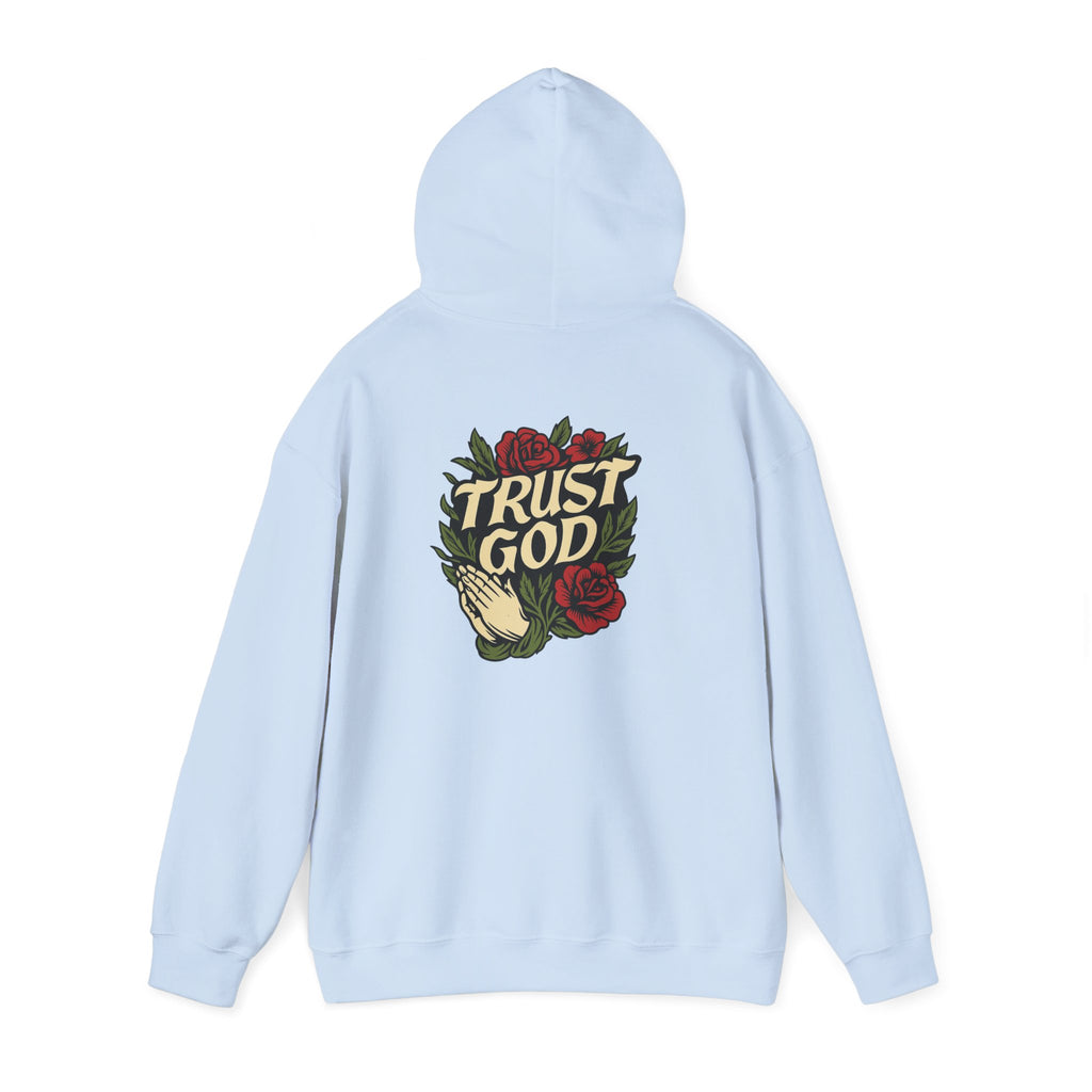 Trust God Rose Unisex Cotton Hoodie