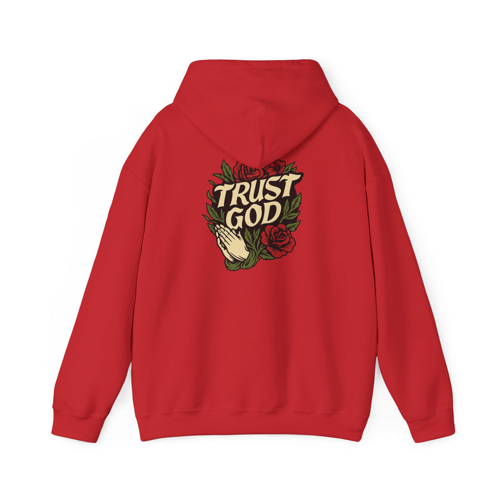 Trust God Rose Unisex Cotton Hoodie
