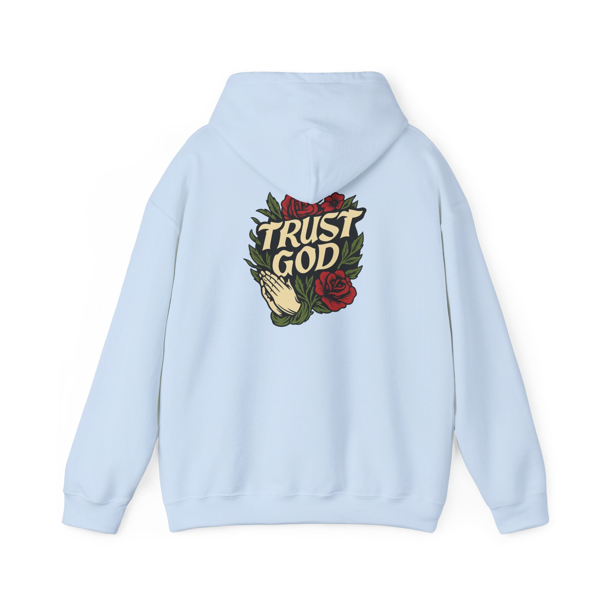 Trust God Rose Unisex Cotton Hoodie
