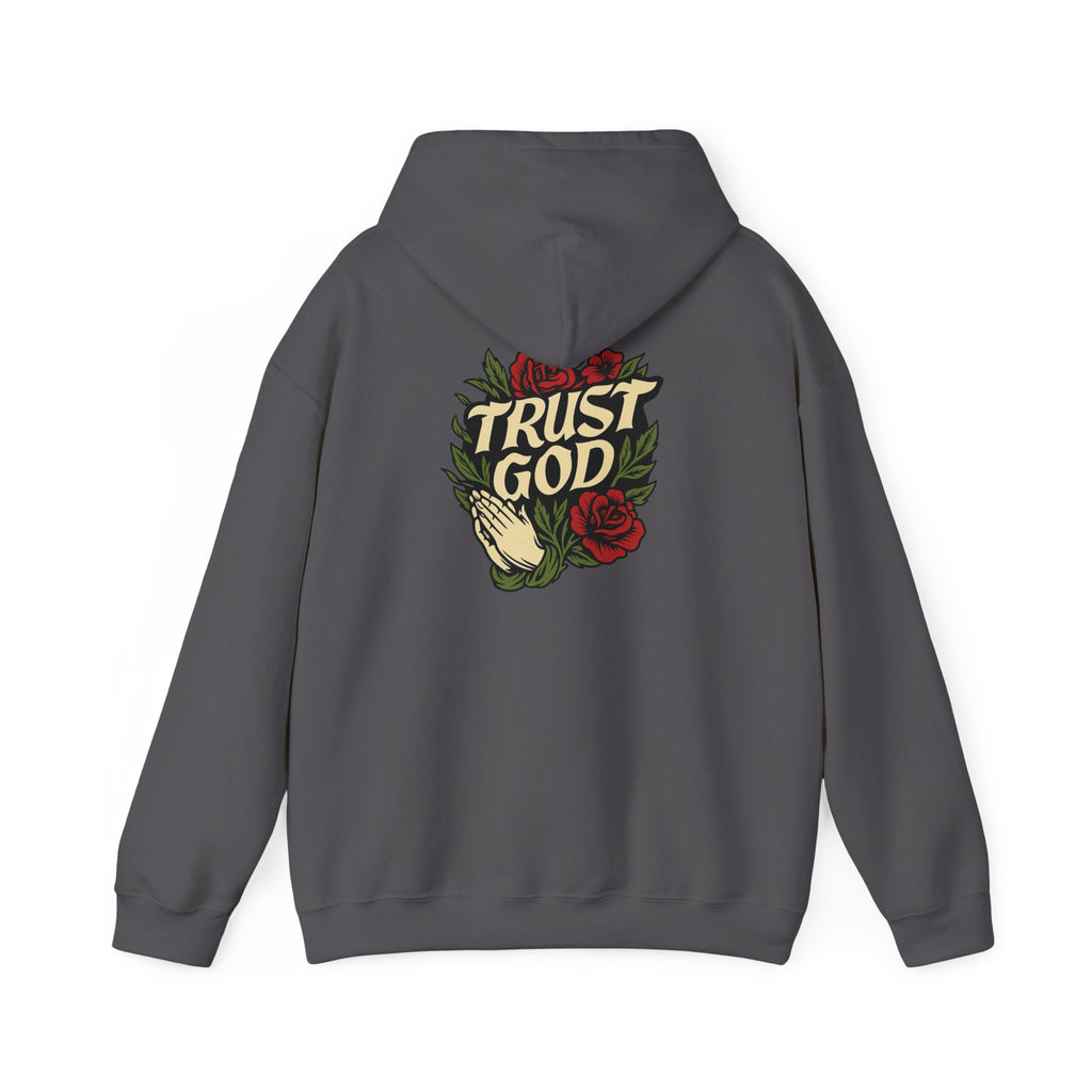 Trust God Rose Unisex Cotton Hoodie
