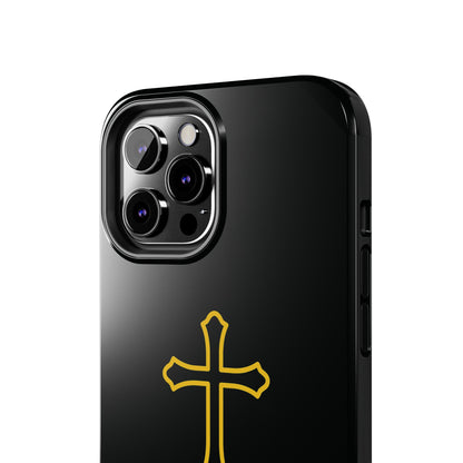 Black Always With Me Cross Phone Case