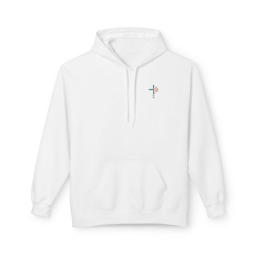 Isaiah 43:2 Ocean Themed Growth Cross Cotton Hoodie
