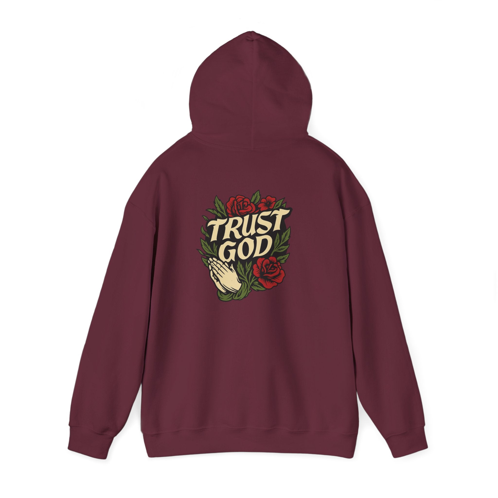 Trust God Rose Unisex Cotton Hoodie