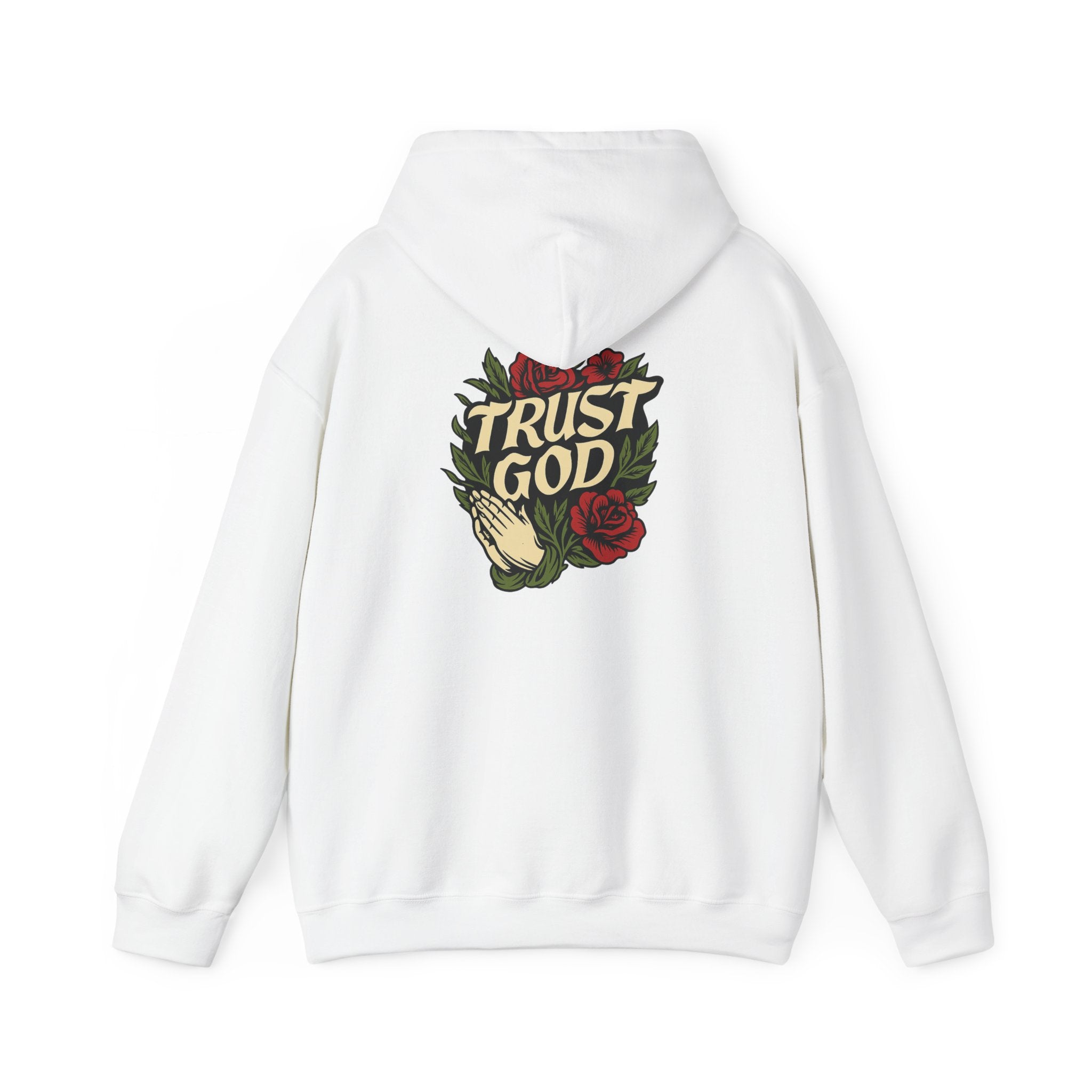 Trust God Rose Unisex Cotton Hoodie
