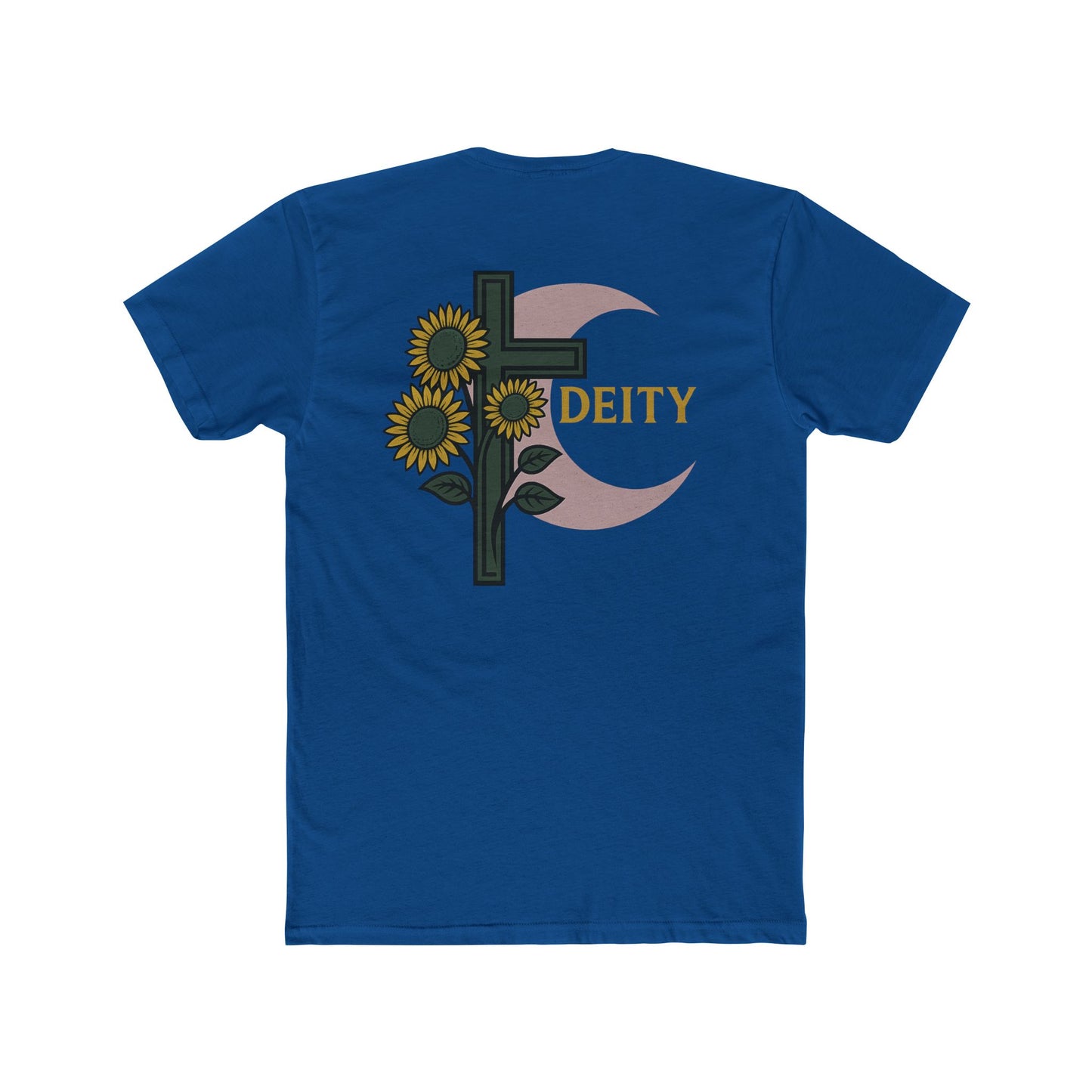 Sunflowers Moon Deity Unisex Cotton Tee