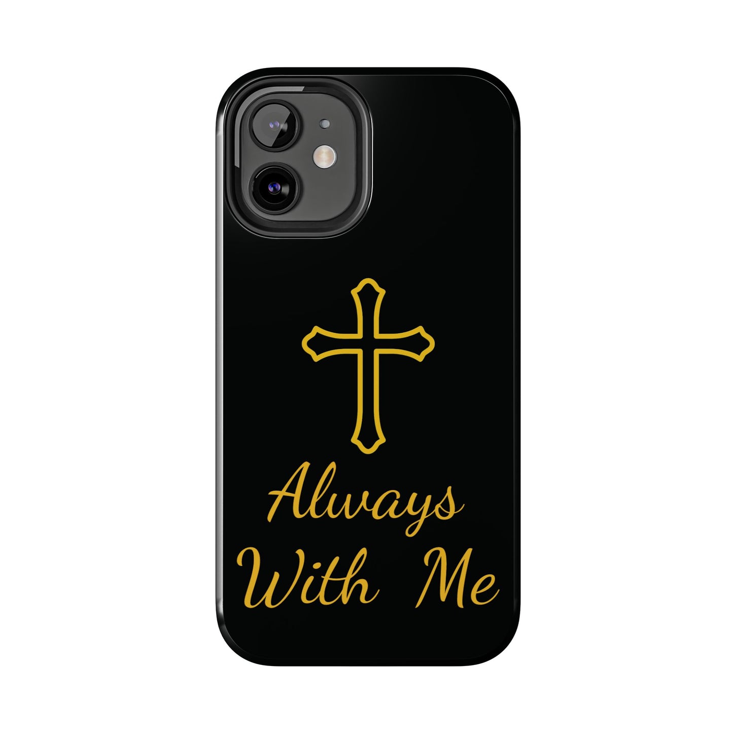 Black Always With Me Cross Phone Case
