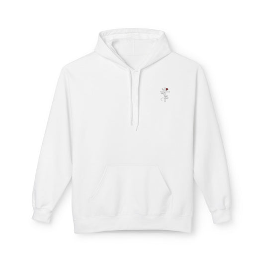 Romans 5:3-5 Rose Vine Growth Collection Cotton Hoodie