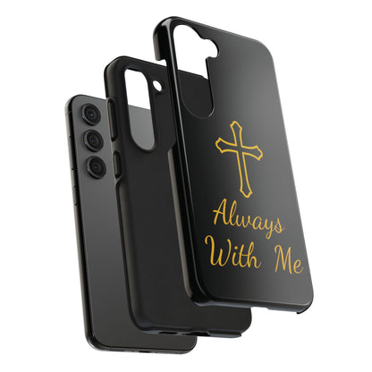 Black Always With Me Cross Phone Case