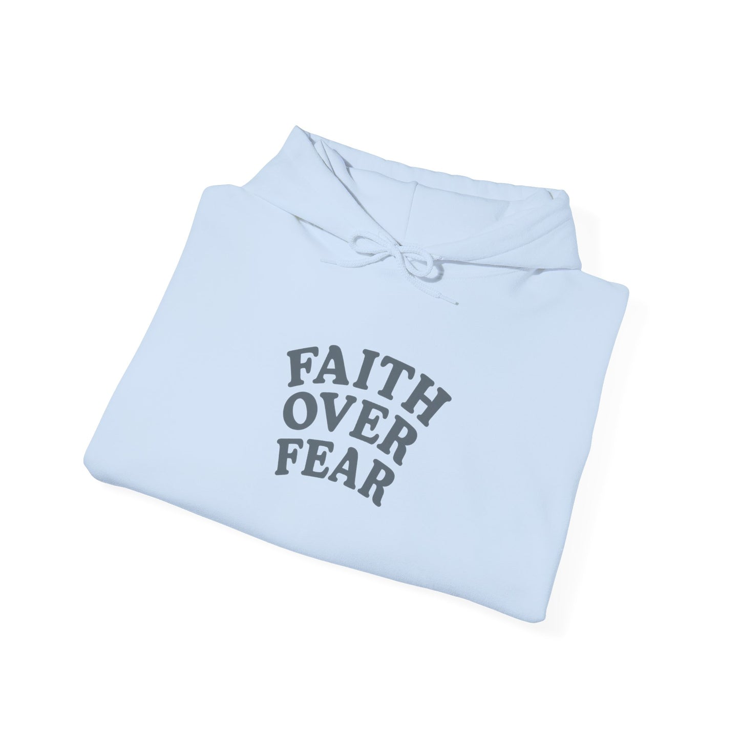 Faith Over Fear Psalm 34:4 Pastel Hoodie