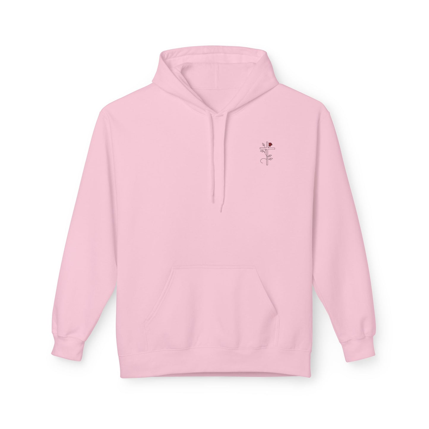 Romans 5:3-5 Rose Vine Growth Collection Cotton Hoodie
