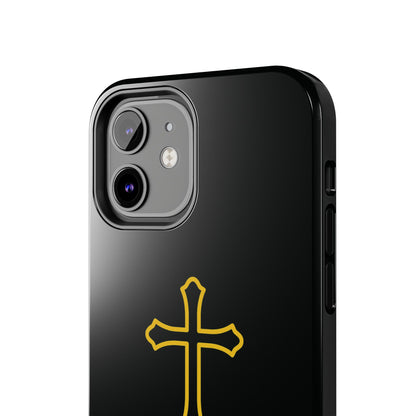 Black Always With Me Cross Phone Case
