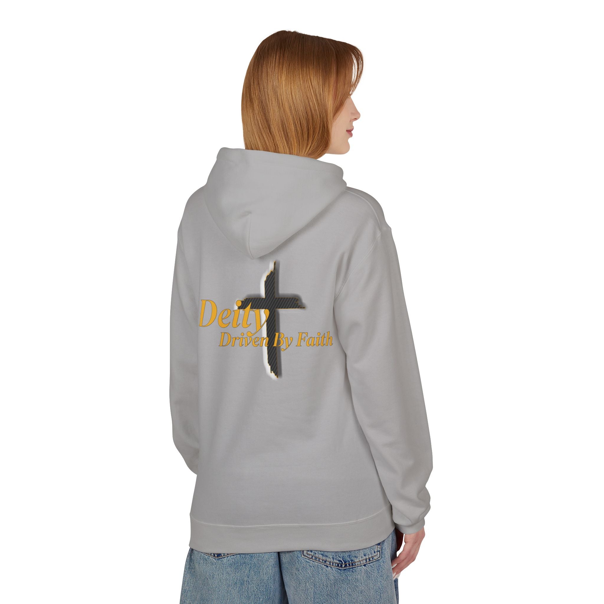 Driven By Faith Carbon Cross Hoodie