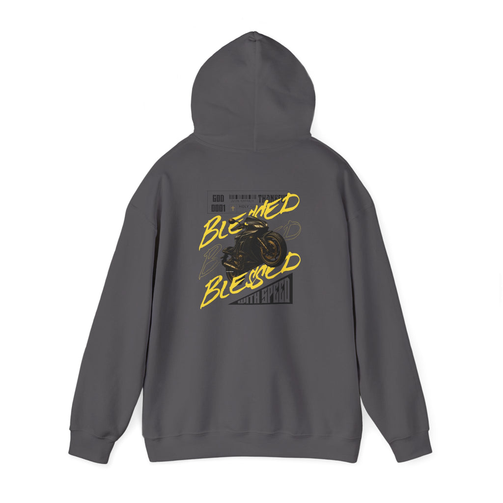 Blessed Motorcycle Heavy Cotton Hoodie