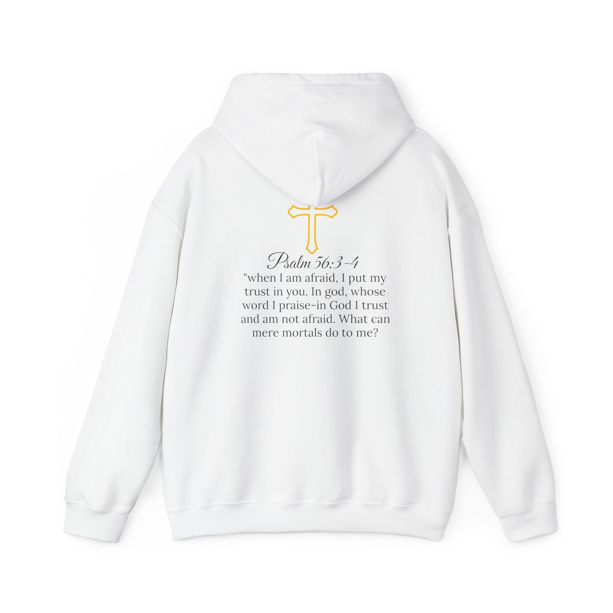 Psalm56 No Fear Cotton Cross Hoodie