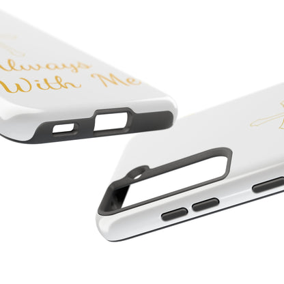 White Always With Me Cross Phone Case
