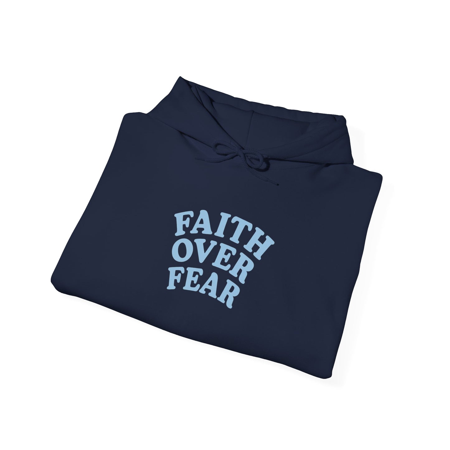 Faith Over Fear Psalm 34:4 Pastel Hoodie