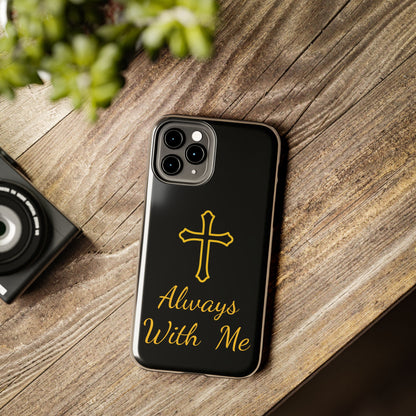 Black Always With Me Cross Phone Case