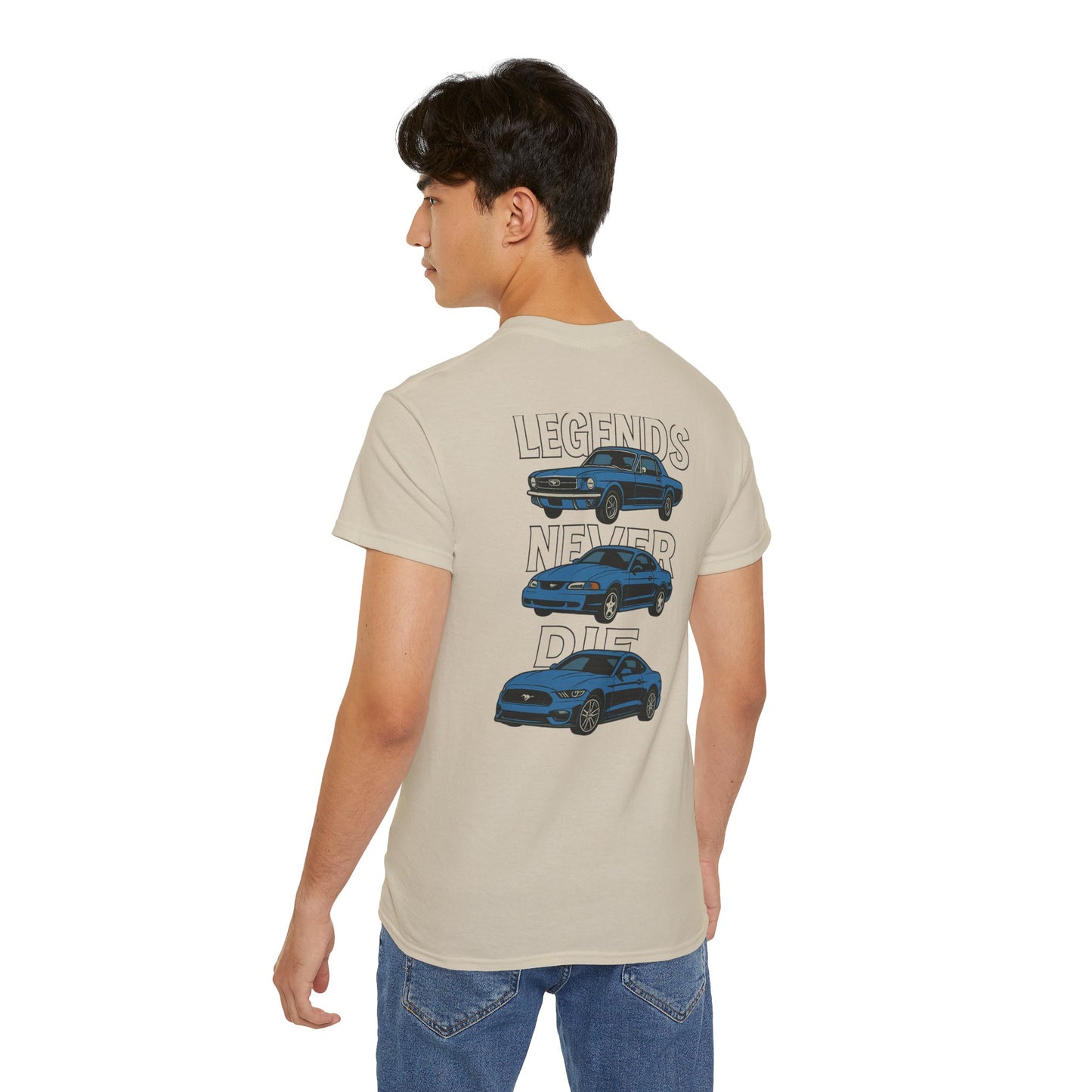 Cotton Legends Never Die Mustang Tee