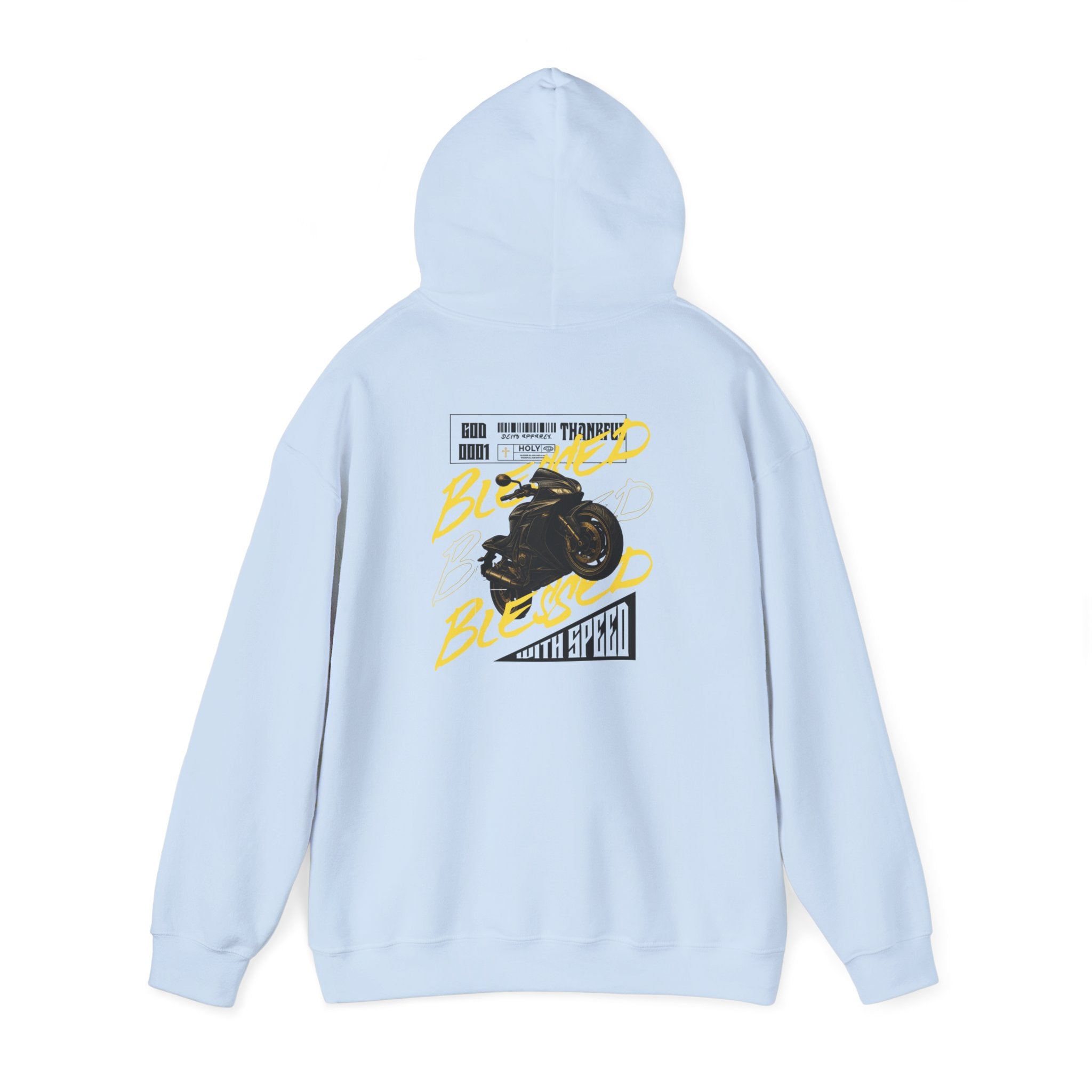Blessed Motorcycle Heavy Cotton Hoodie