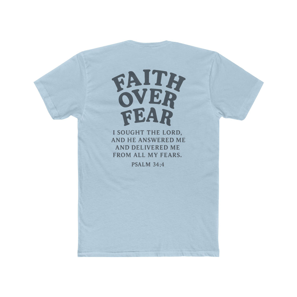 Faith Over Fear Pastel Unisex Cotton Tee