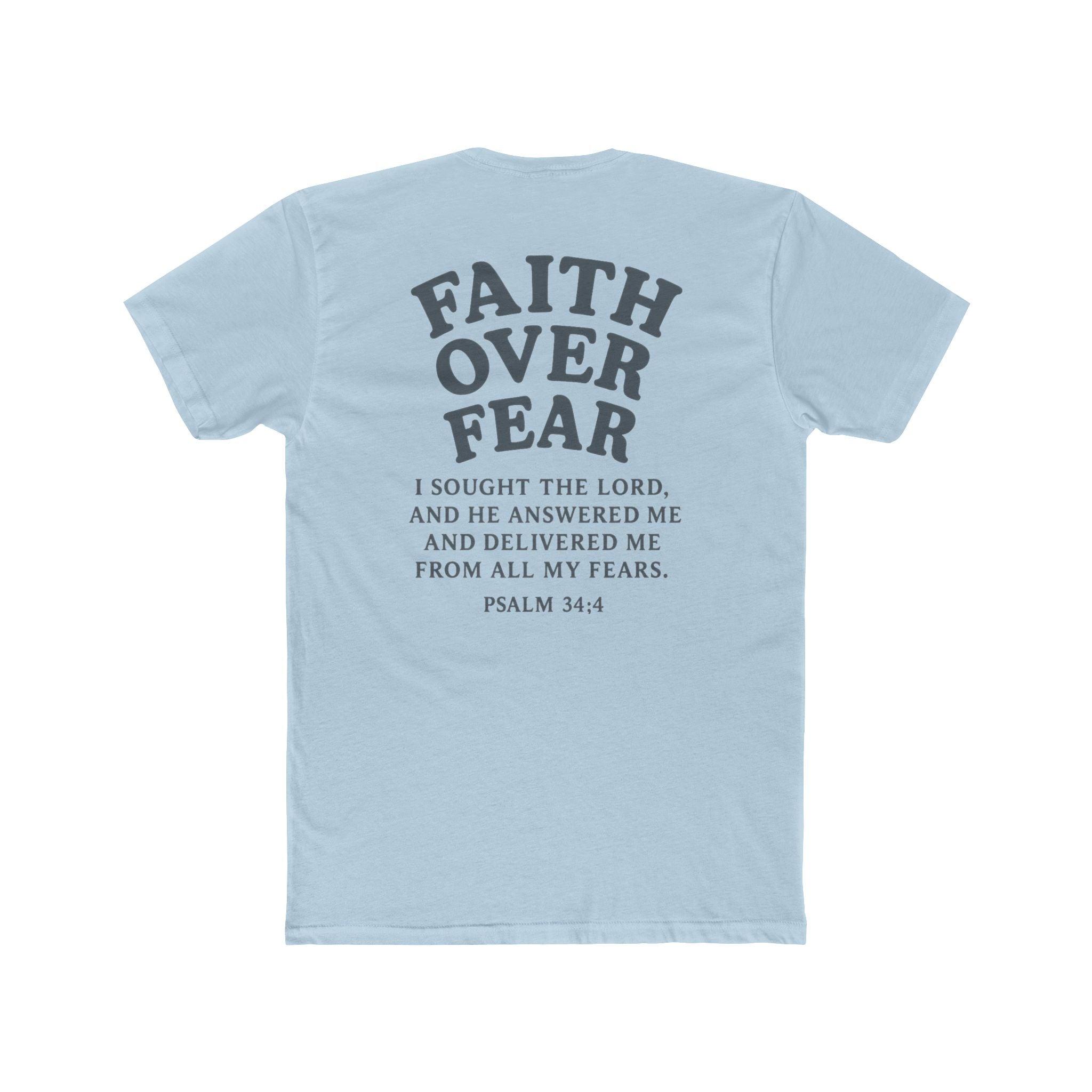 Faith Over Fear Pastel Unisex Cotton Tee