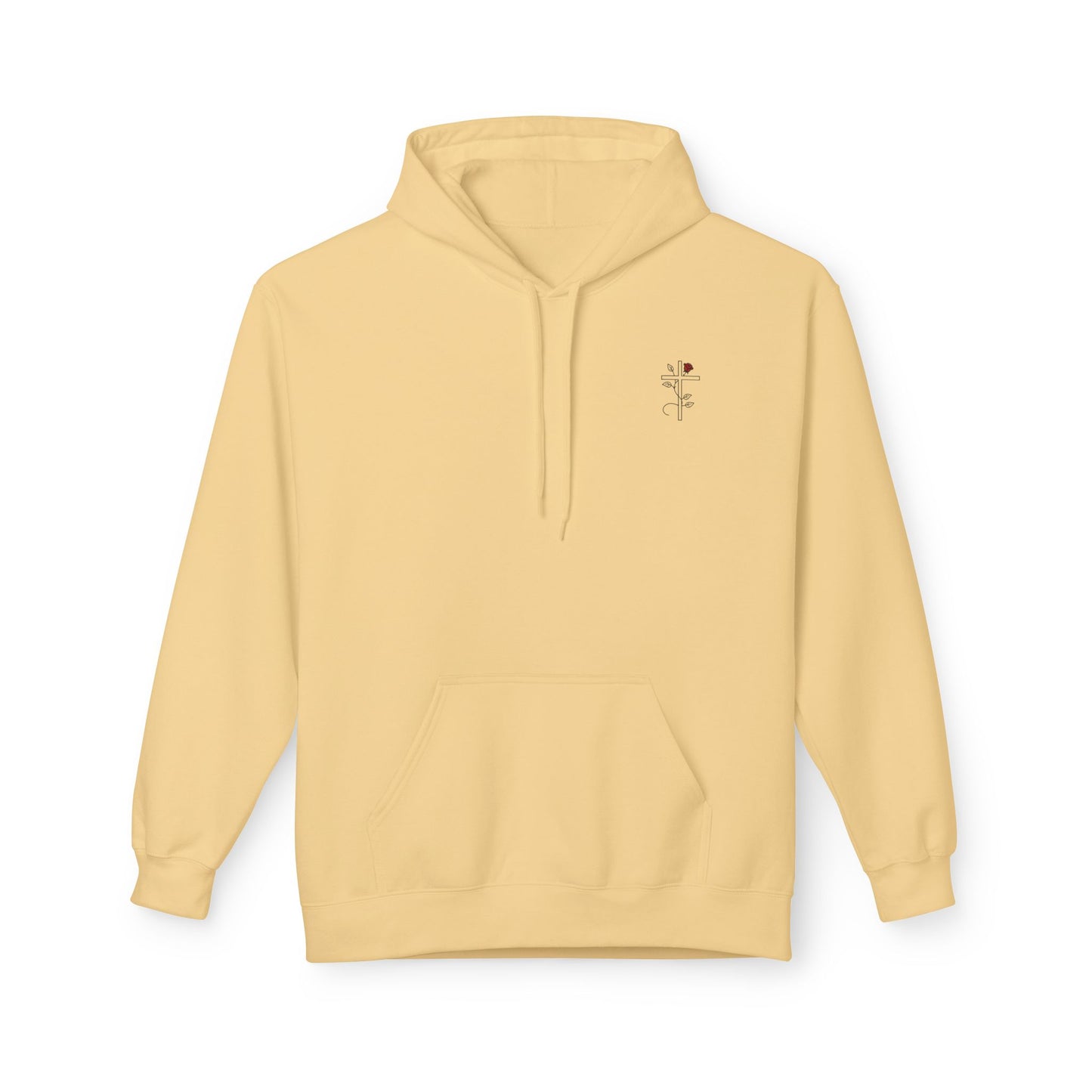 Romans 5:3-5 Rose Vine Growth Collection Cotton Hoodie