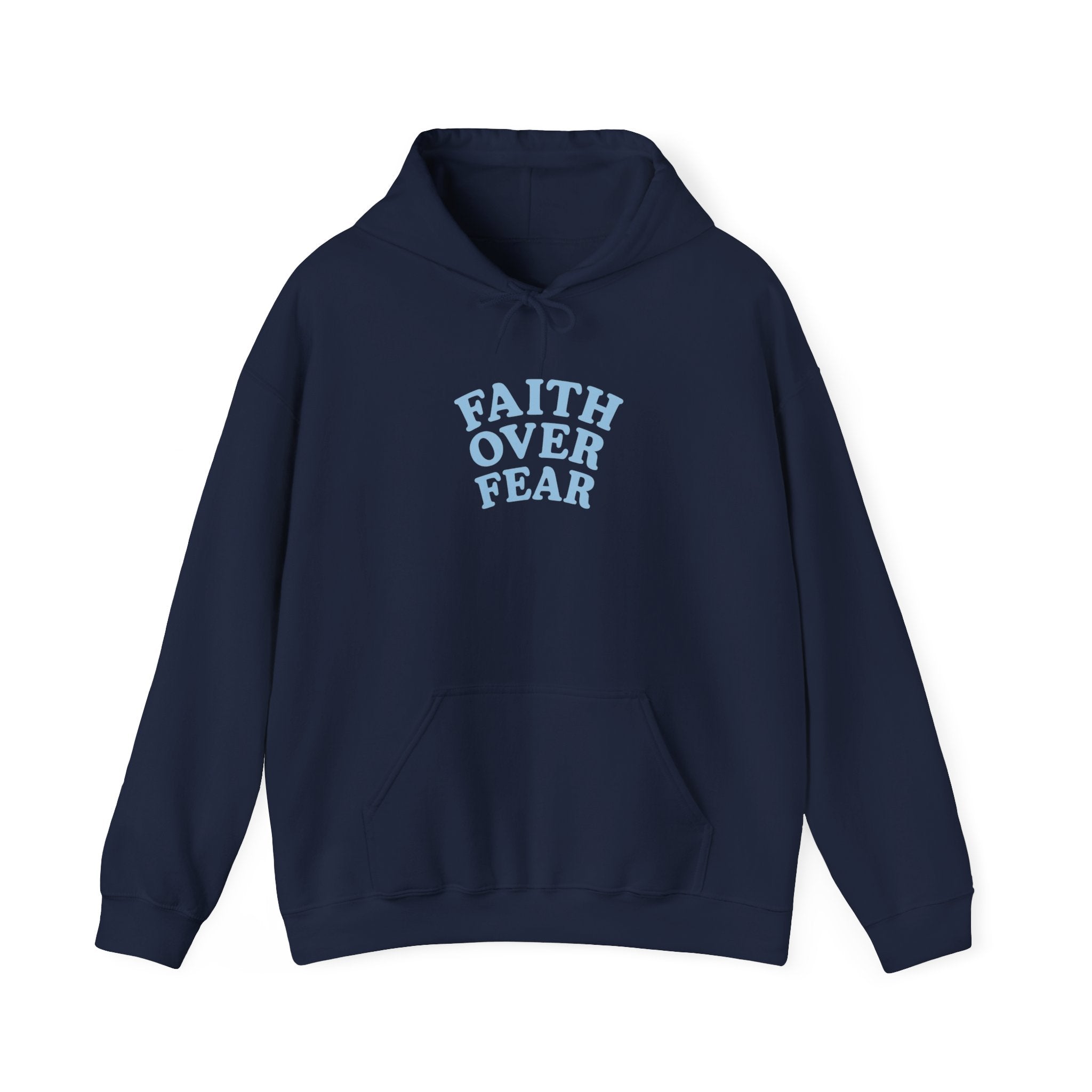 Faith Over Fear Psalm 34:4 Pastel Hoodie