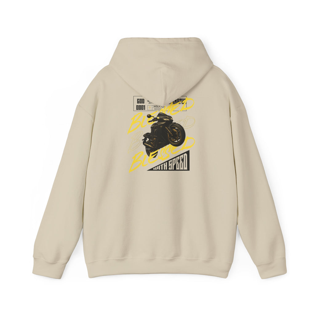 Blessed Motorcycle Heavy Cotton Hoodie