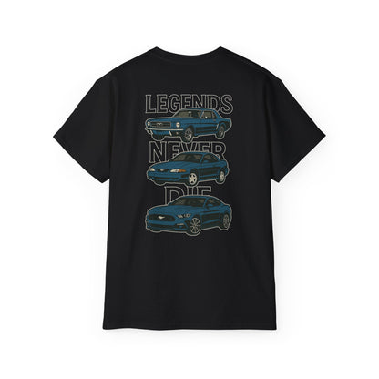 Cotton Legends Never Die Mustang Tee