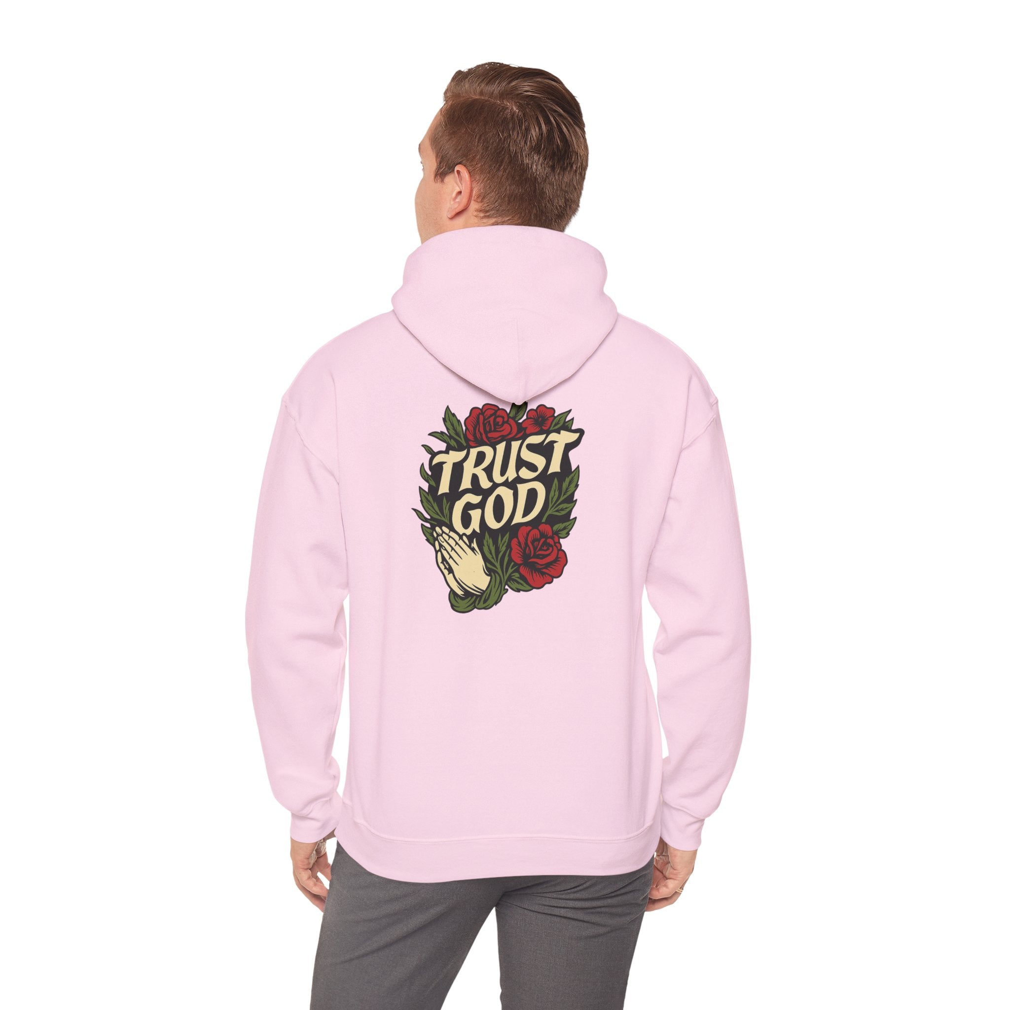 Trust God Rose Unisex Cotton Hoodie
