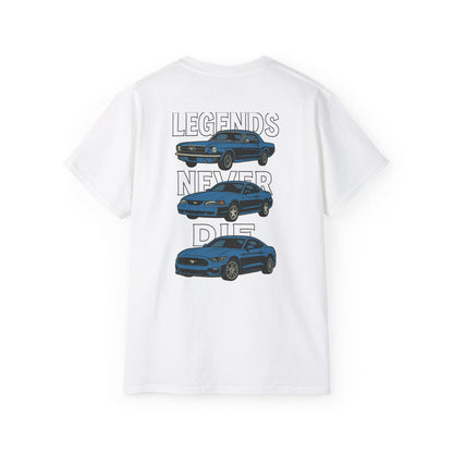 Cotton Legends Never Die Mustang Tee