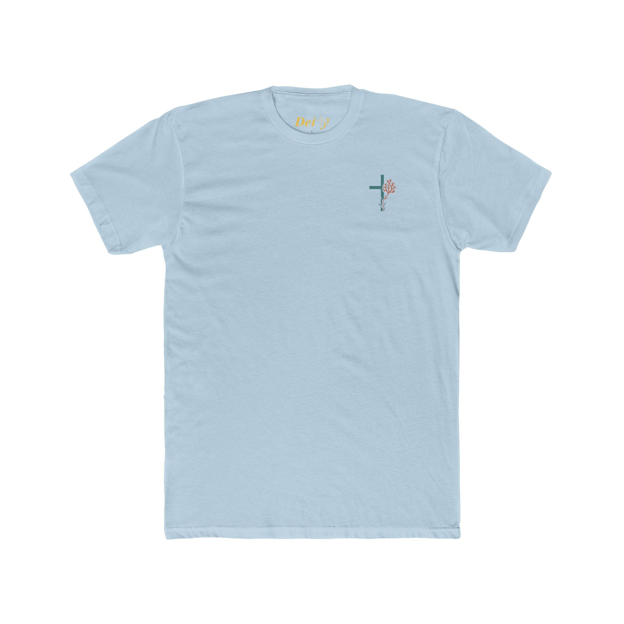 Isaiah 43:2 Ocean Themed Growth Cross Cotton Tee