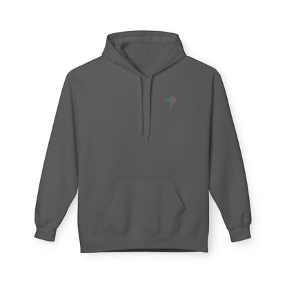 Isaiah 43:2 Ocean Themed Growth Cross Cotton Hoodie
