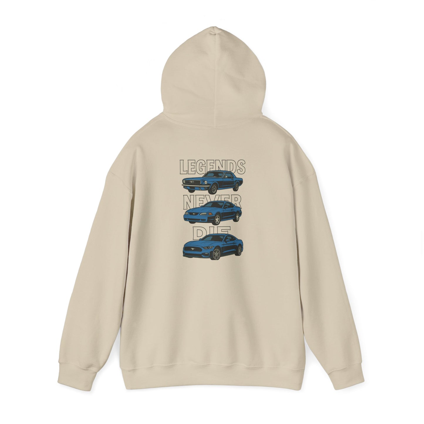 Legends Never Die Mustang Cotton Hoodie