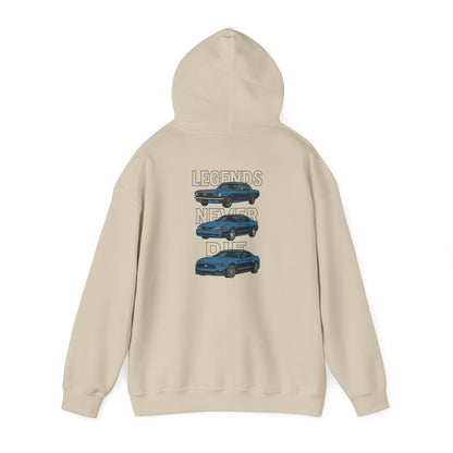 Legends Never Die Mustang Cotton Hoodie