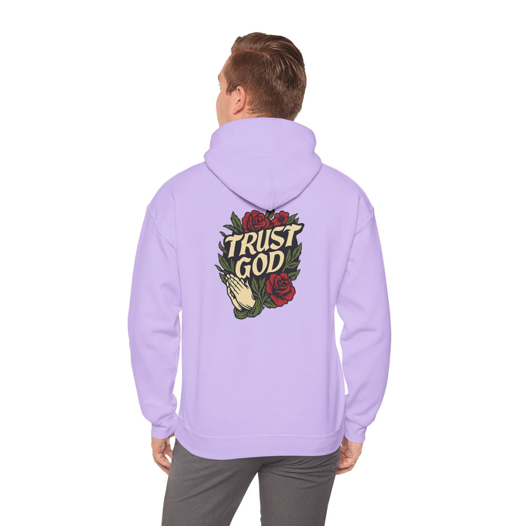 Trust God Rose Unisex Cotton Hoodie