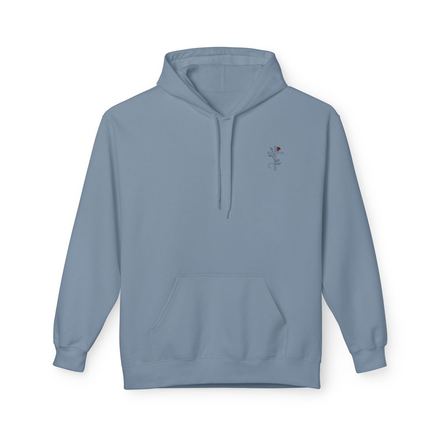 Romans 5:3-5 Rose Vine Growth Collection Cotton Hoodie