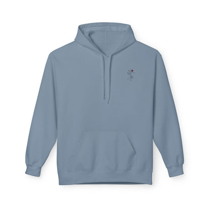 Romans 5:3-5 Rose Vine Growth Collection Cotton Hoodie