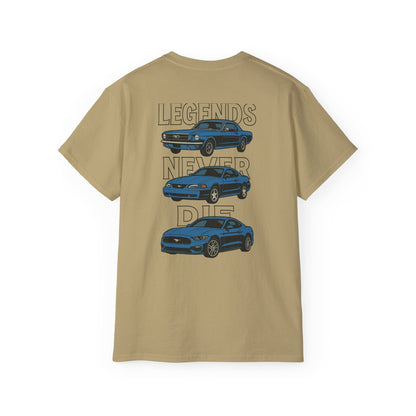 Cotton Legends Never Die Mustang Tee